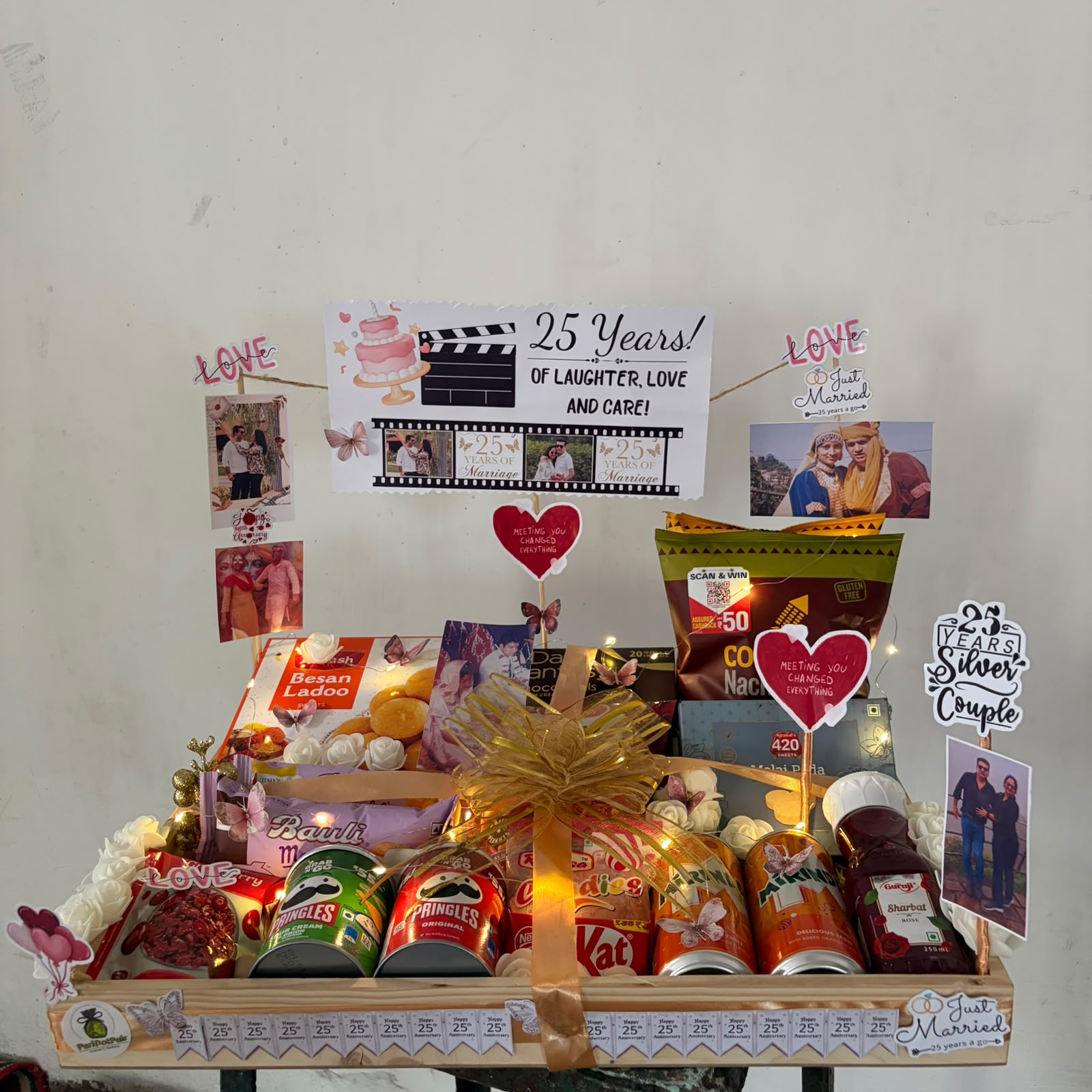 Customised 25th Anniversary Hamper