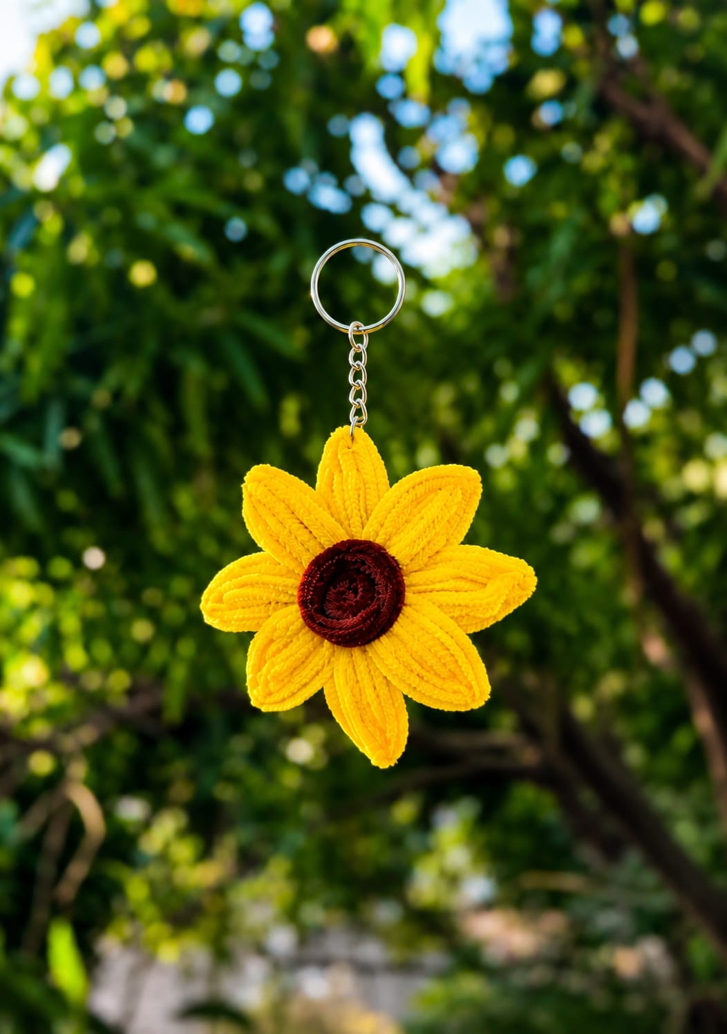 Sunflower Keyring